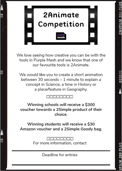 2Animation Competition Poster