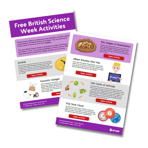 British Science Week Pack pages