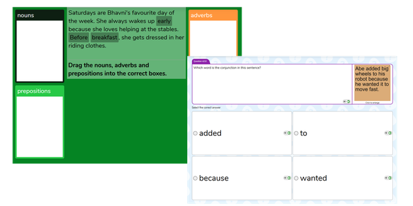 Grammar Activities no background