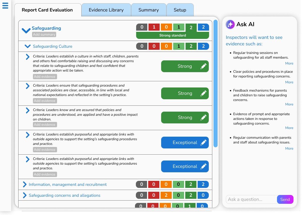 Report Card Evaluation with AI