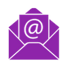 purple email icon