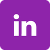 LinkedIn icon purple