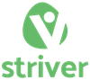 striver logo with name stacked